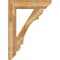 Ekena Millwork Olympic Slat Rough Sawn Bracket w/ Offset Brace, Western Red Cedar, 8"W x 32"D x 44"H BKT0806X32X44OLY06RWR - alternate 4